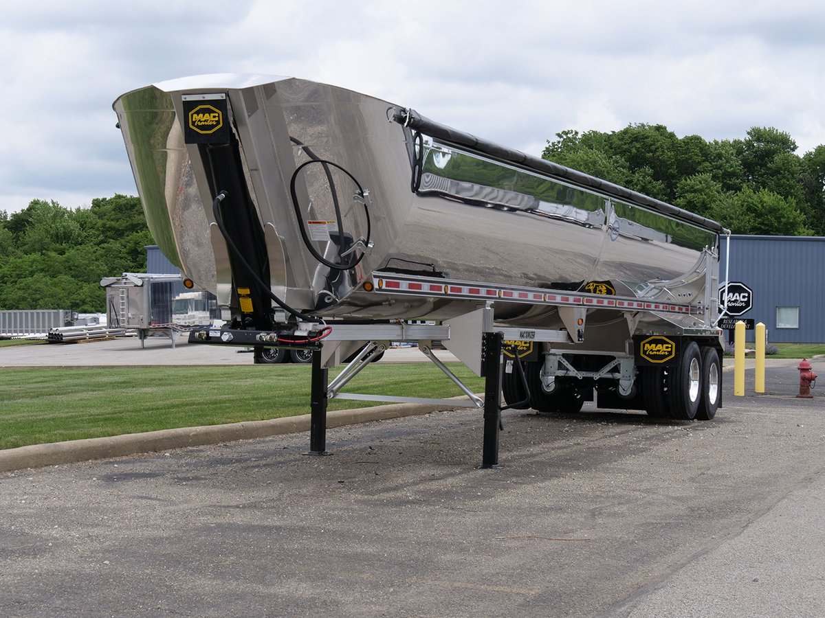 Aluminum Half Round Dump Trailer