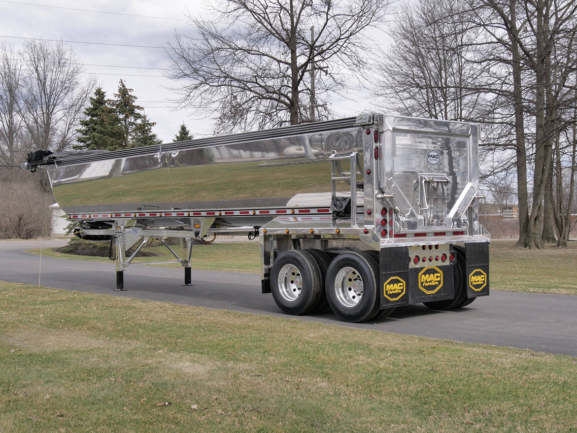 Aluminum Half Round Dump Trailer